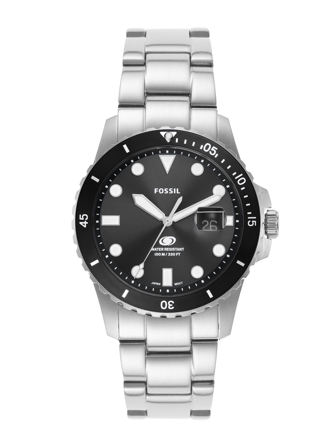 

Fossil Men Stainless Steel Bracelet Style Straps Analogue Watch FS6032, Silver