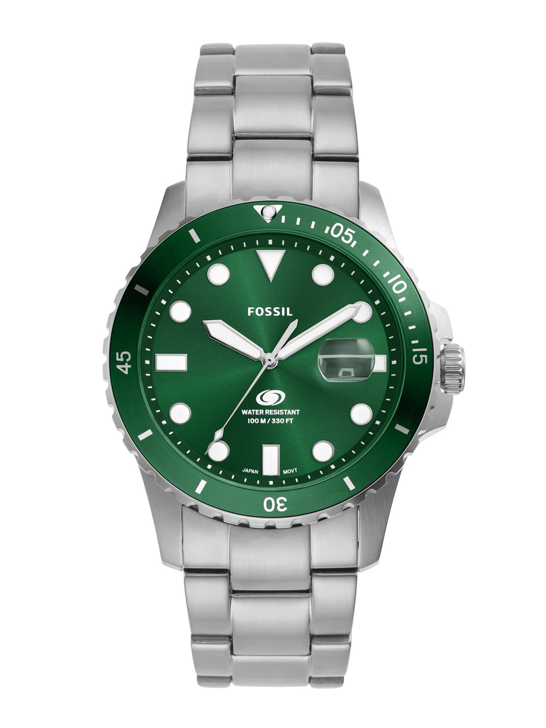 

Fossil Men Stainless Steel Bracelet Style Straps Reset Time Analogue Watch FS6033, Green