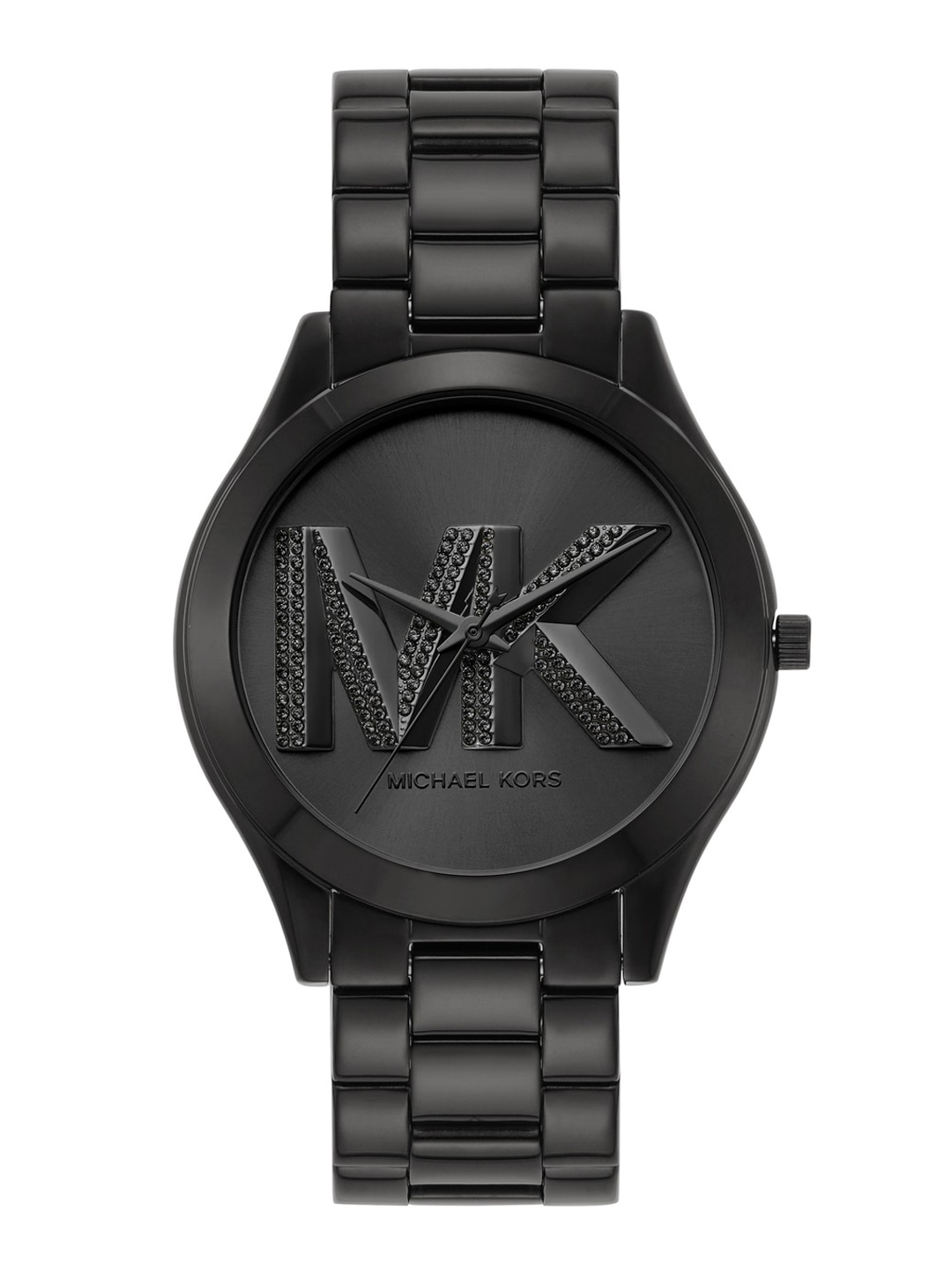 

Michael Kors Women Dial & Stainless Steel Bracelet Style Straps Analogue Watch MK4734, Black