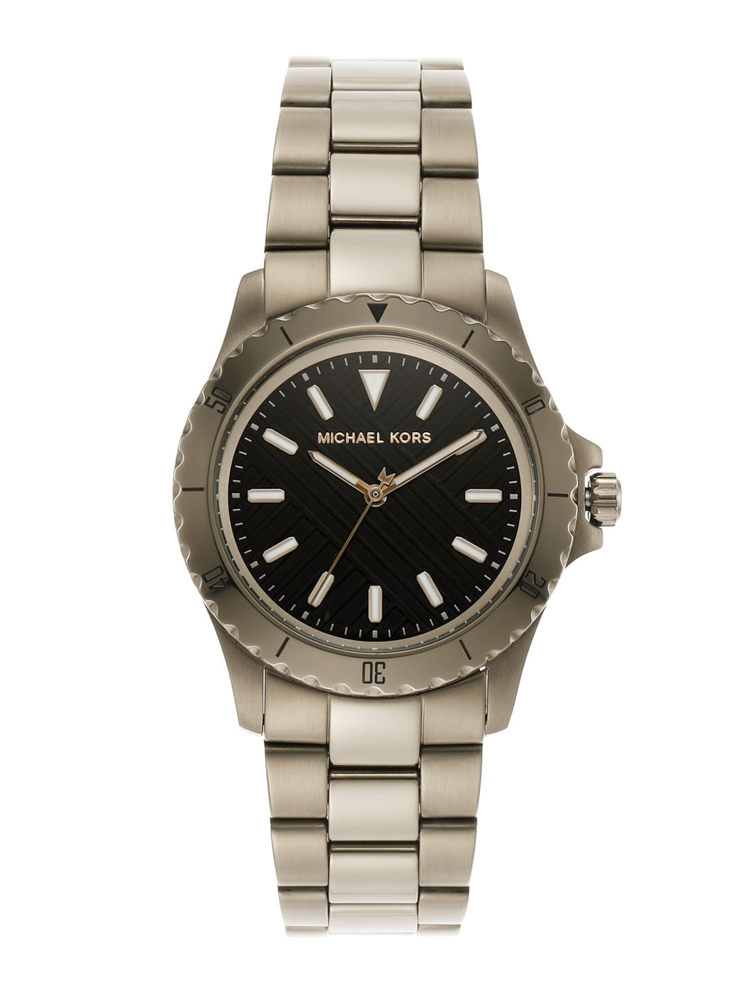 

Michael Kors Men Stainless Steel Bracelet Style Straps Analogue Watch MK9140, Beige