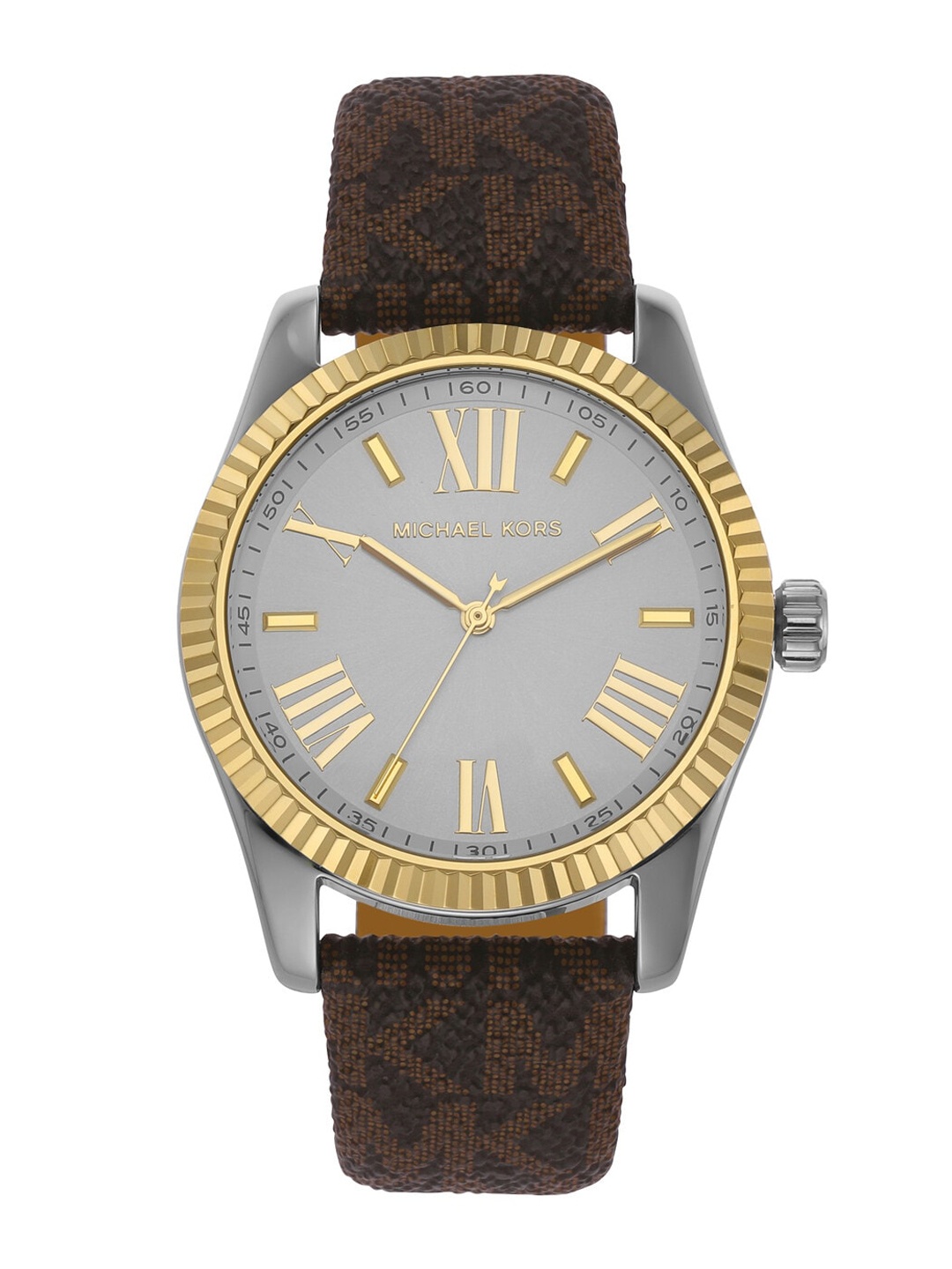 

Michael Kors Women Stainless Steel Dial Analogue Watch MK4745, Brown