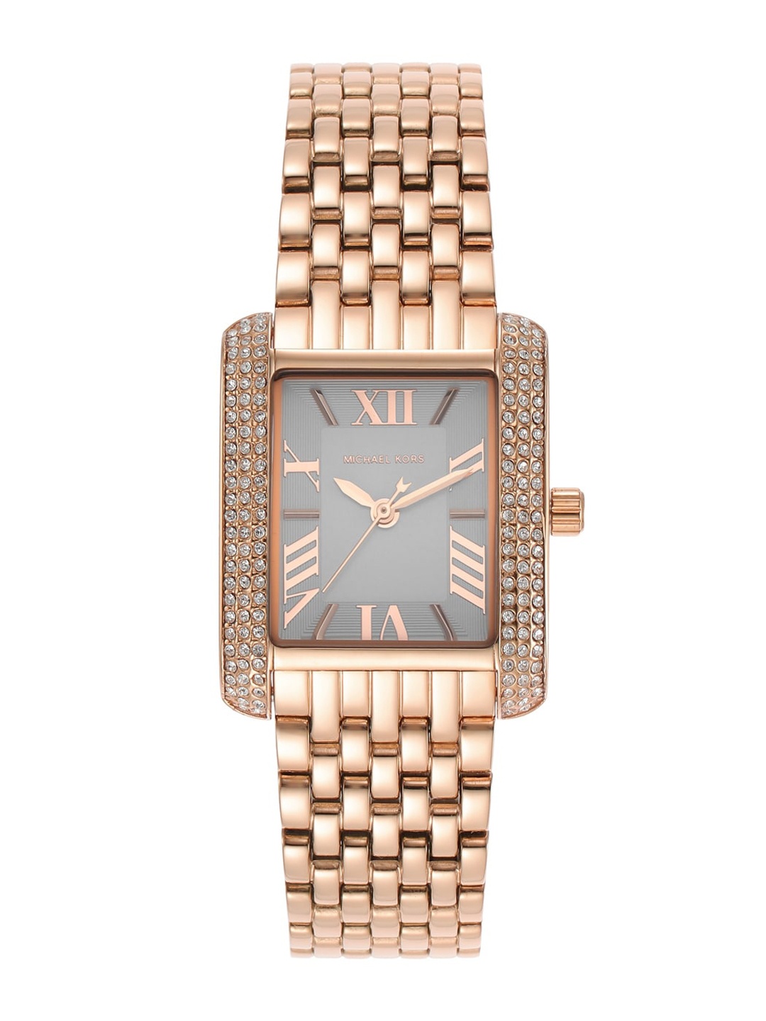 

Michael Kors Women Stainless Steel Bracelet Style Straps Analogue Watch, Rose gold