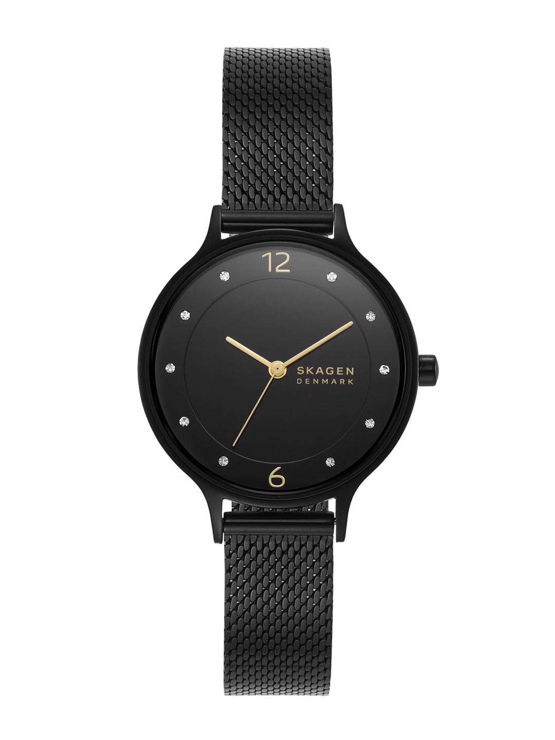

SKAGEN Anita Women Embellished Stainless Steel Bracelet Style Analogue Watch SKW3112, Black