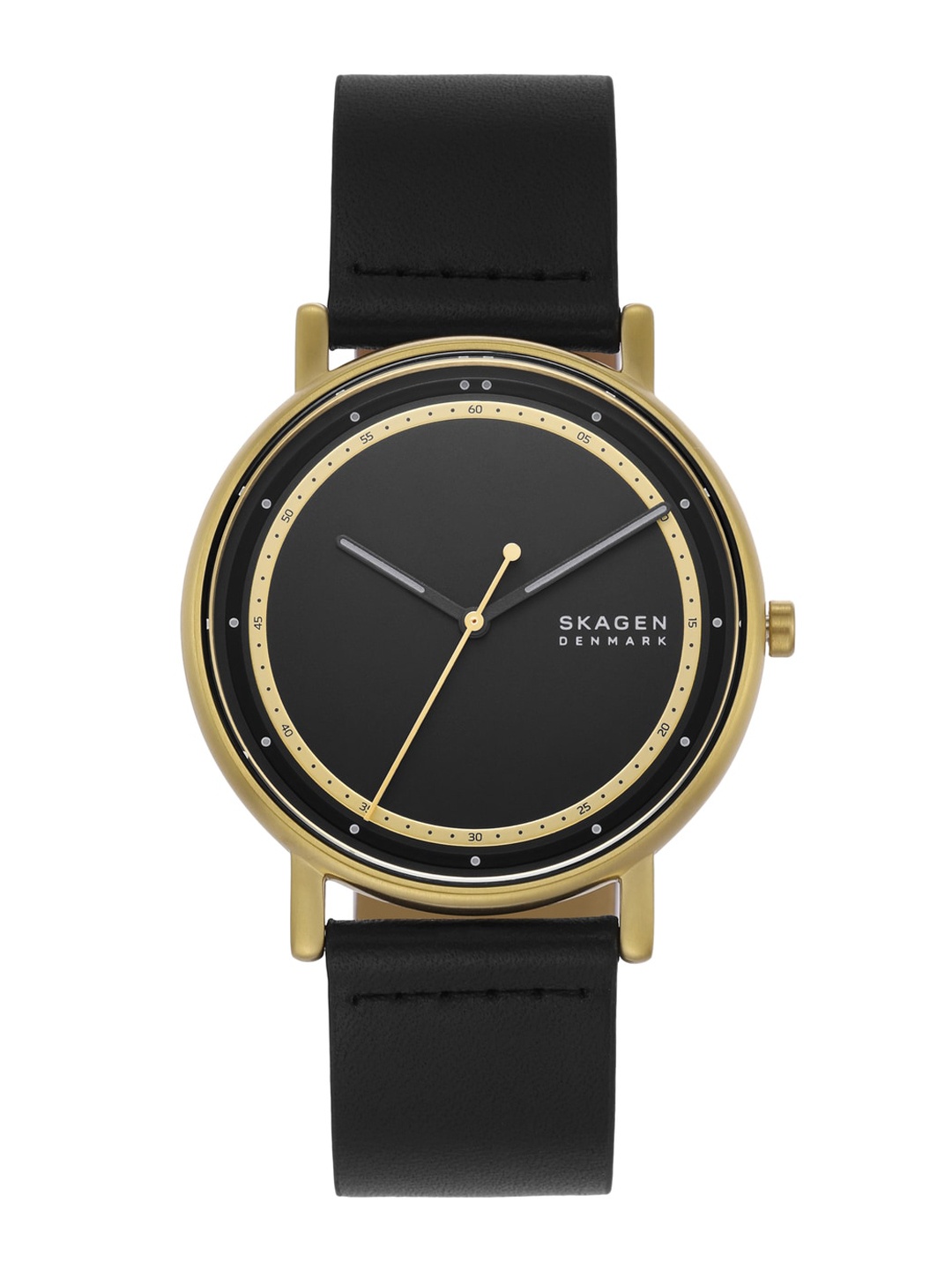 

SKAGEN Signatur Men Leather Straps Analogue Watch SKW6897, Black