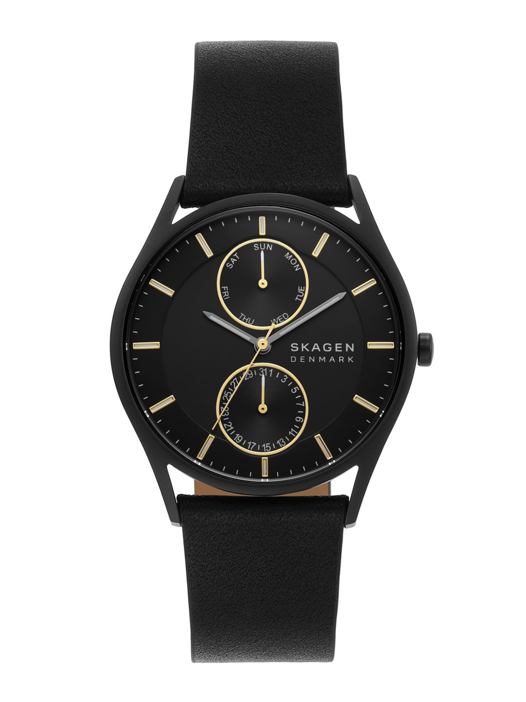 

SKAGEN Holst Men Leather Straps Analogue Watch SKW6911, Black