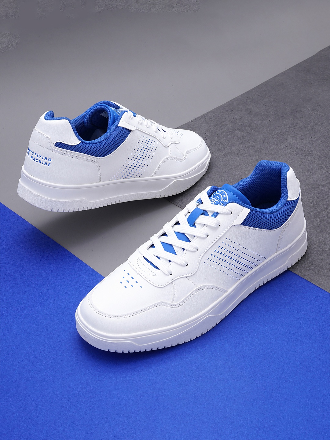 

Flying Machine Men Eason Sneakers, White