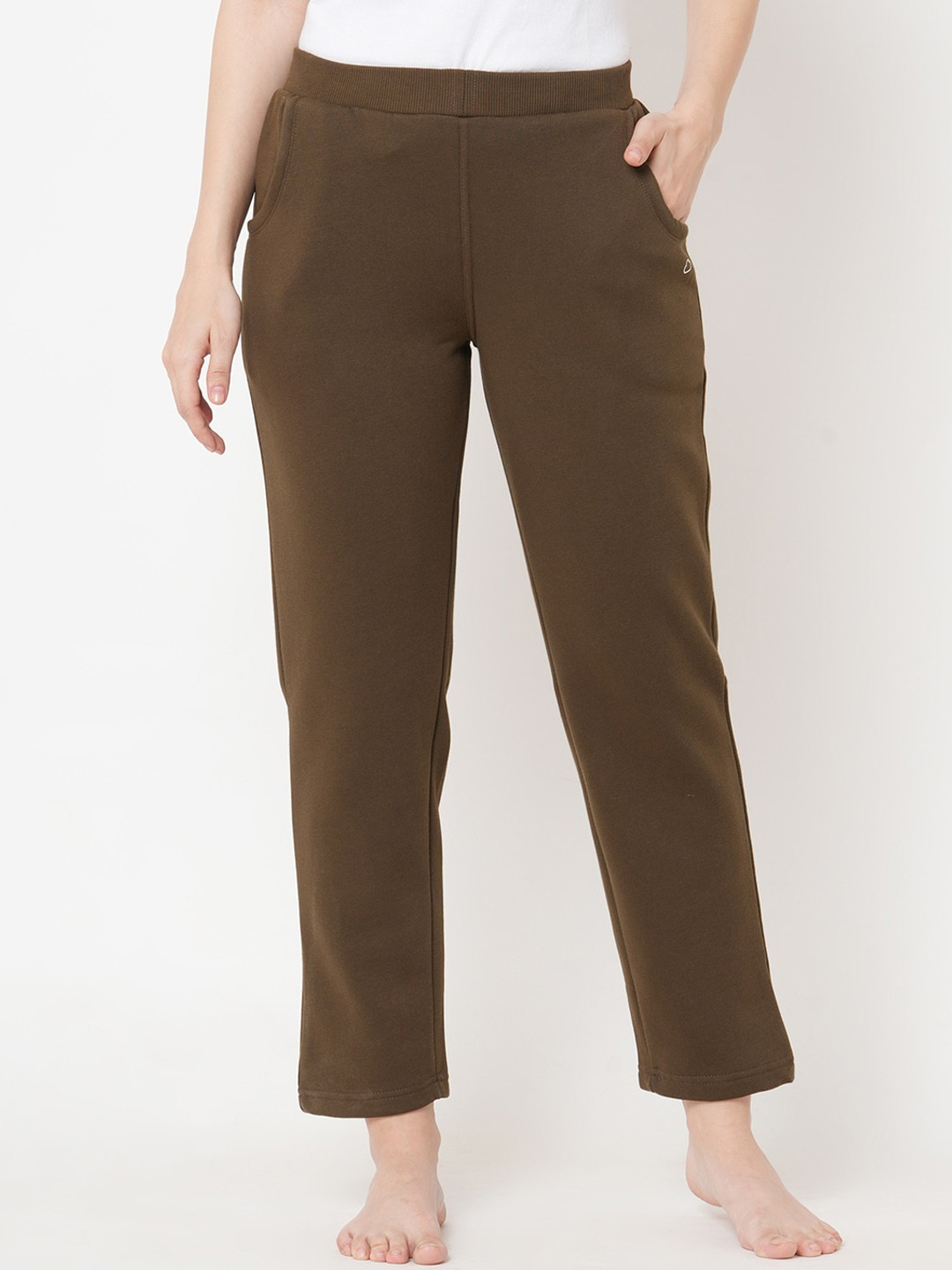 

Sweet Dreams Relaxed Fit Straight Fleece Lounge Pants, Olive