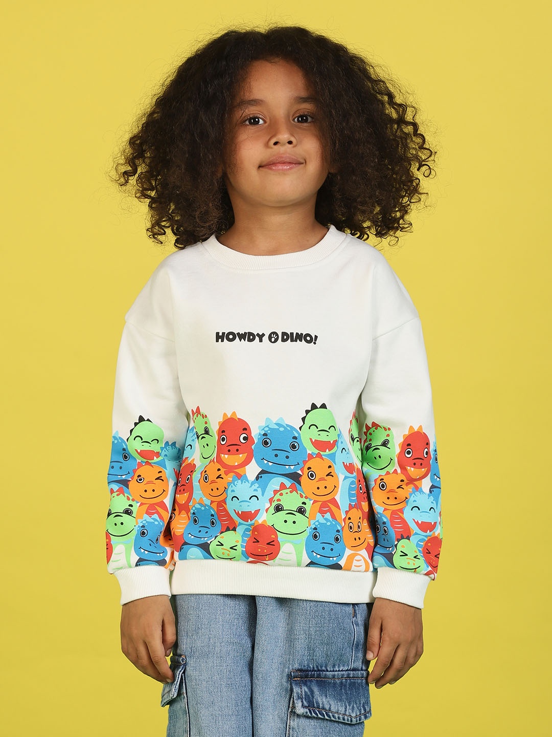 

Nauti Nati Boys Graphic Printed Antimicrobial Fleece Pullover Sweatshirt, White