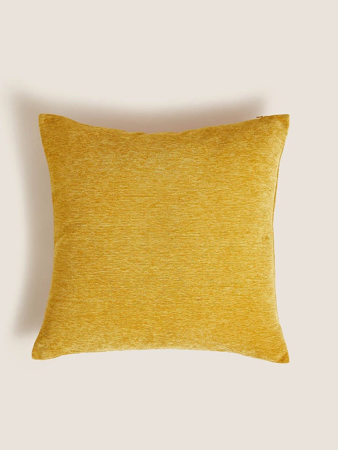 

Marks & Spencer Yellow Self-Design Chenille Prefilled Cushion Cushion