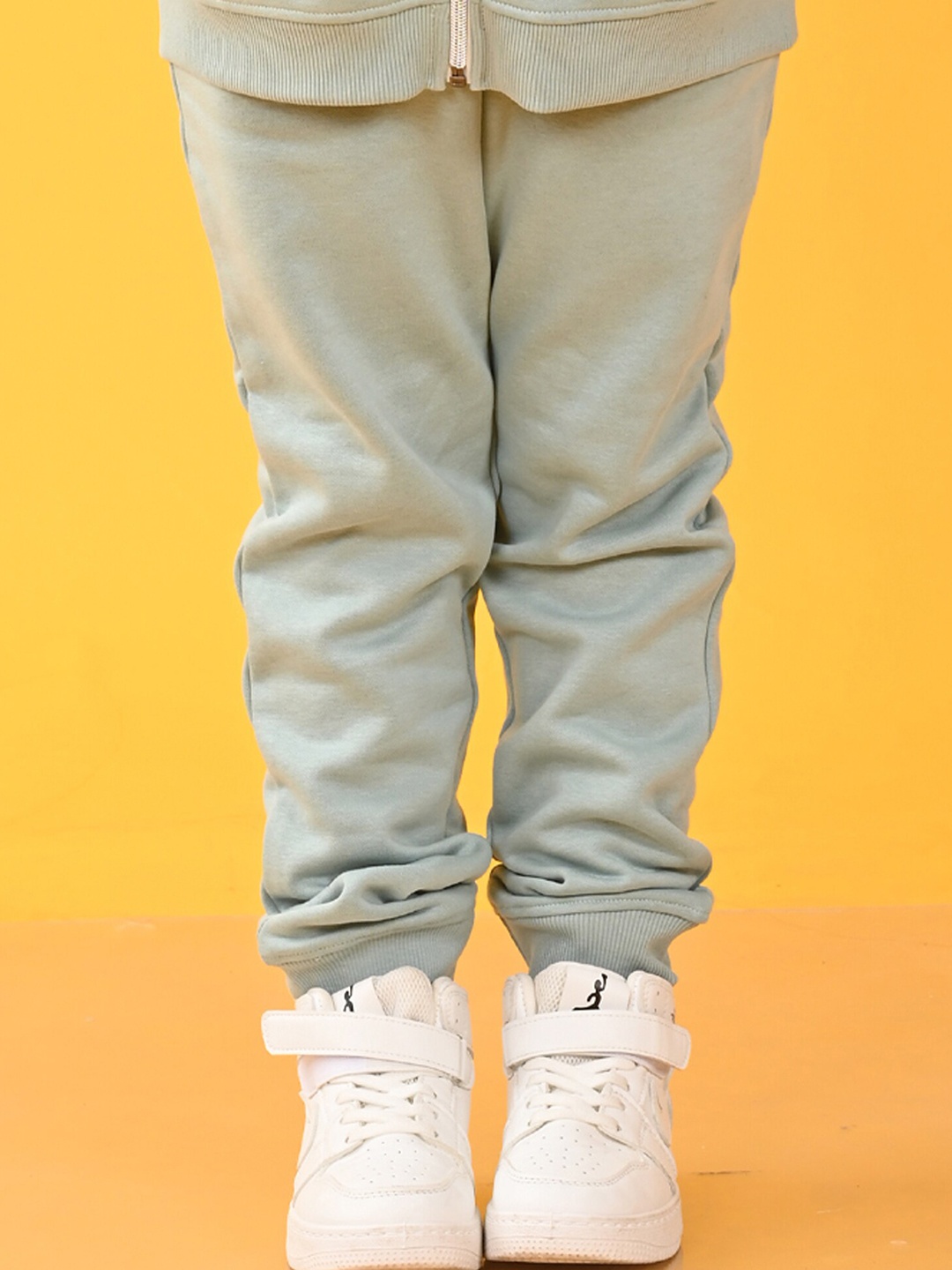 

Anthrilo Girls Mid-Rise Fleece Joggers, Green