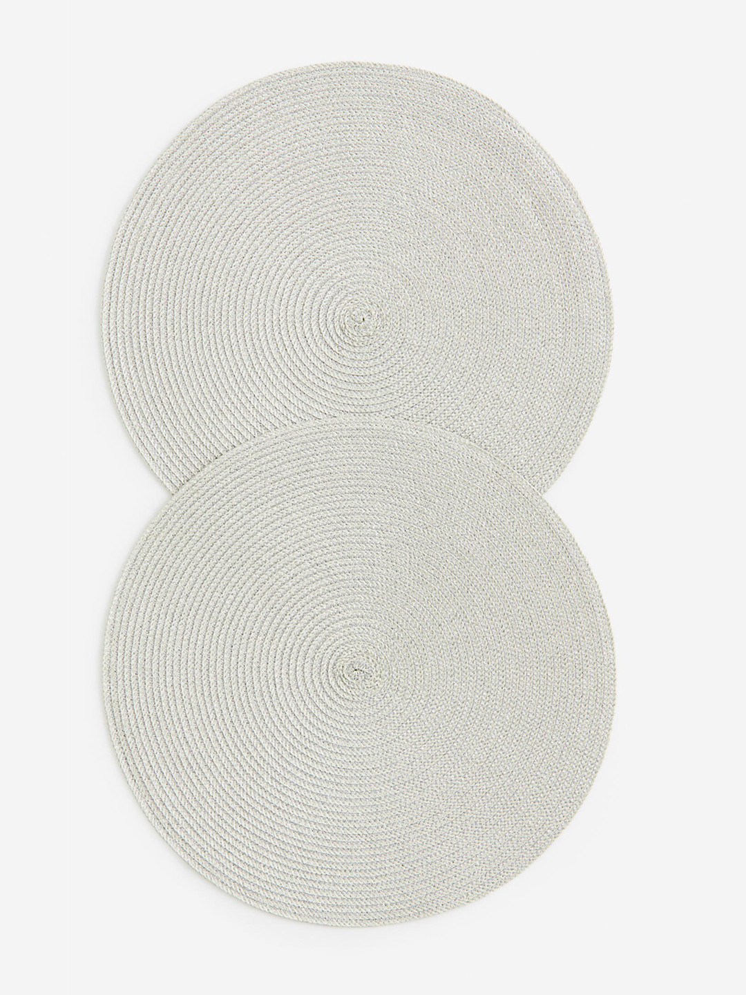 

H&M Silver-Toned 2-Pack Glittery Table Mats