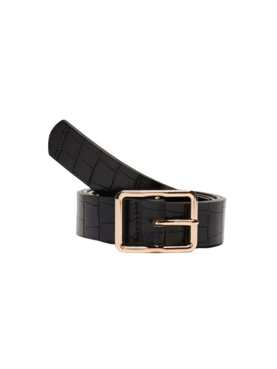 

Lulala Women Textured Casual Belt, Black