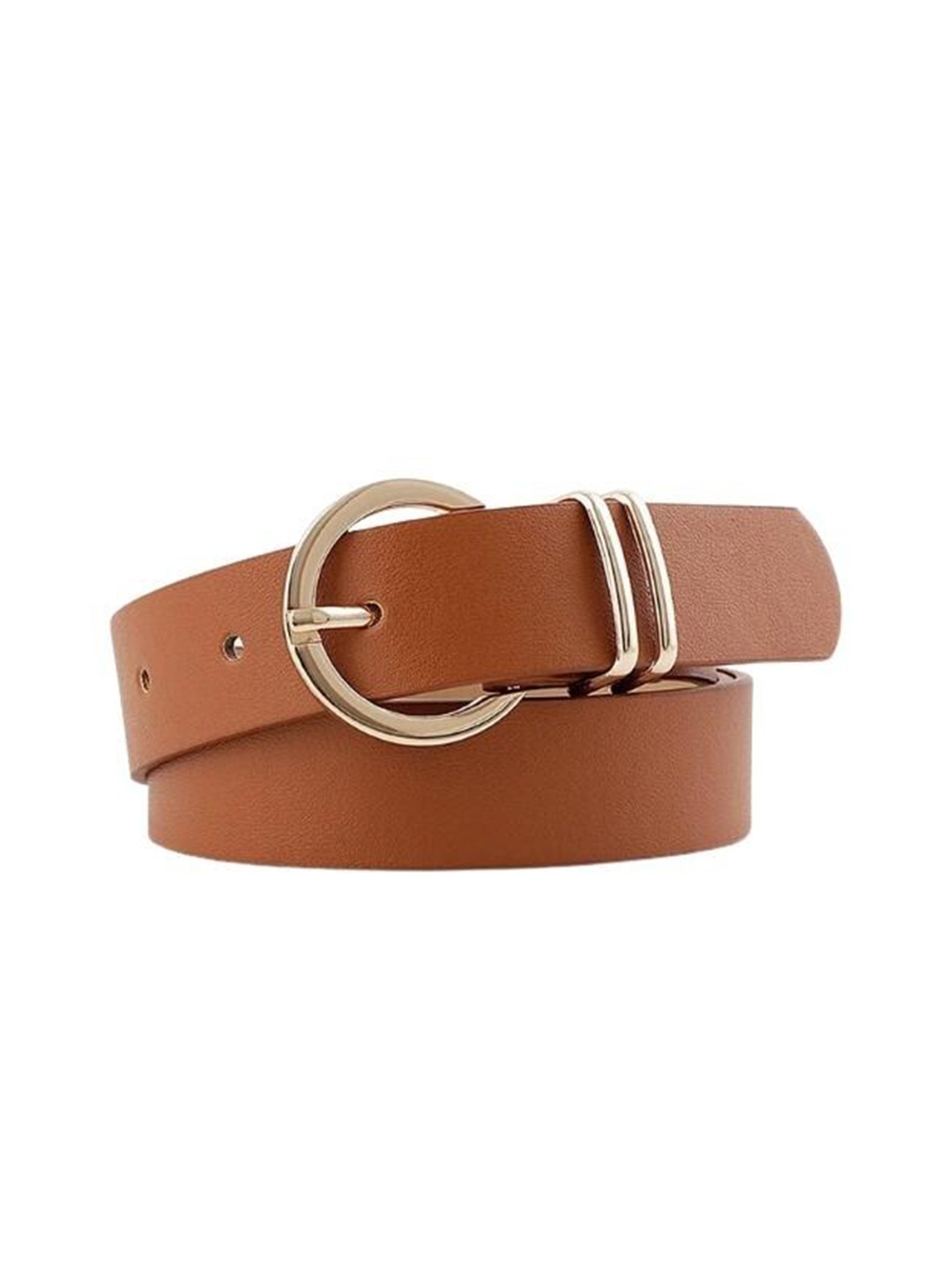 

Lulala Women Textured Casual Belt, Brown
