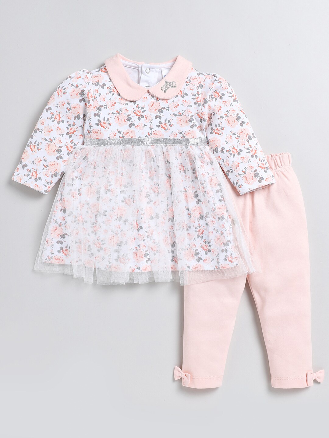 

Moms Love Girls Printed Tunic with Trousers, Pink