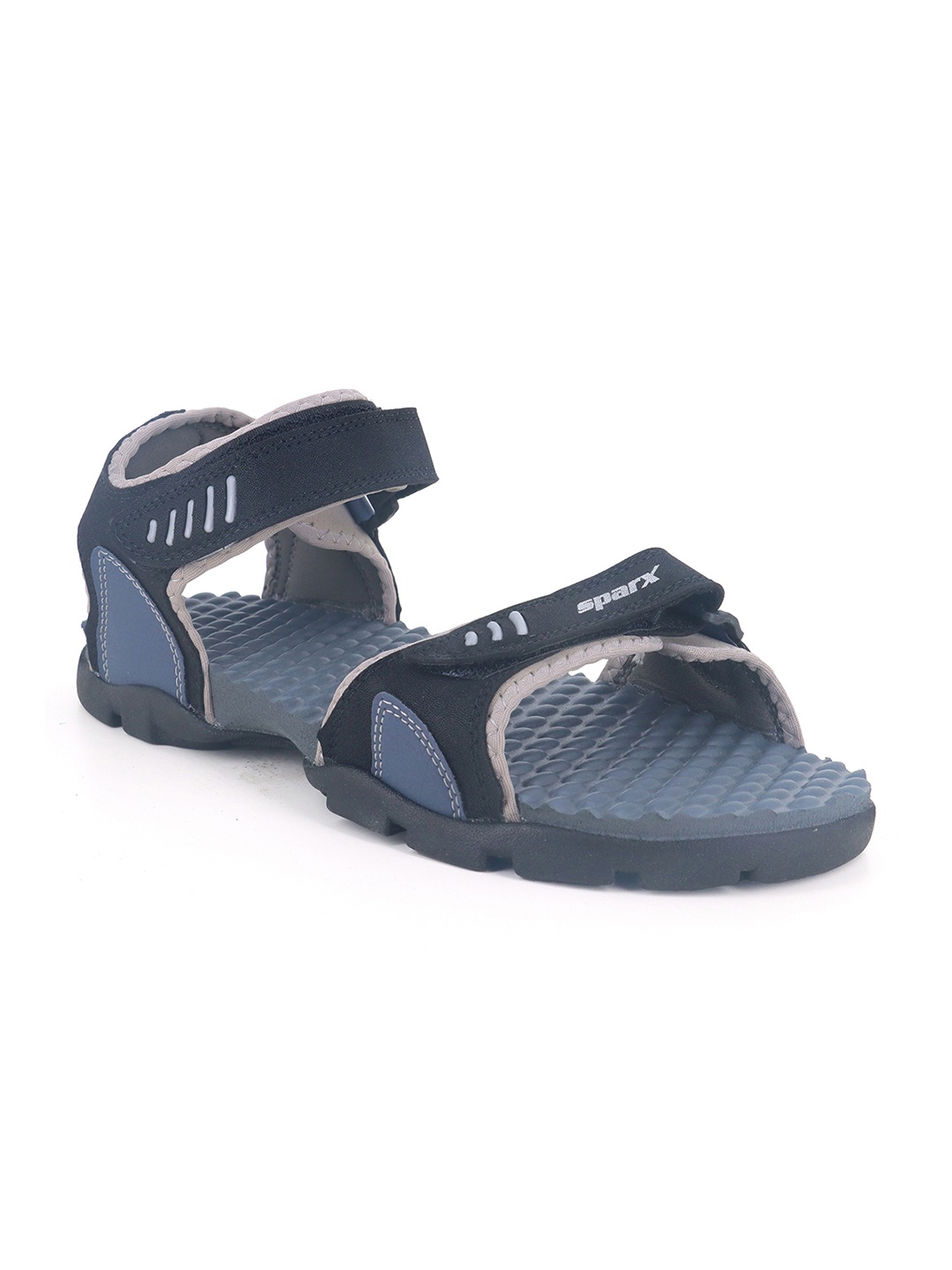 

Sparx Men Textured Sports Sandals, Black