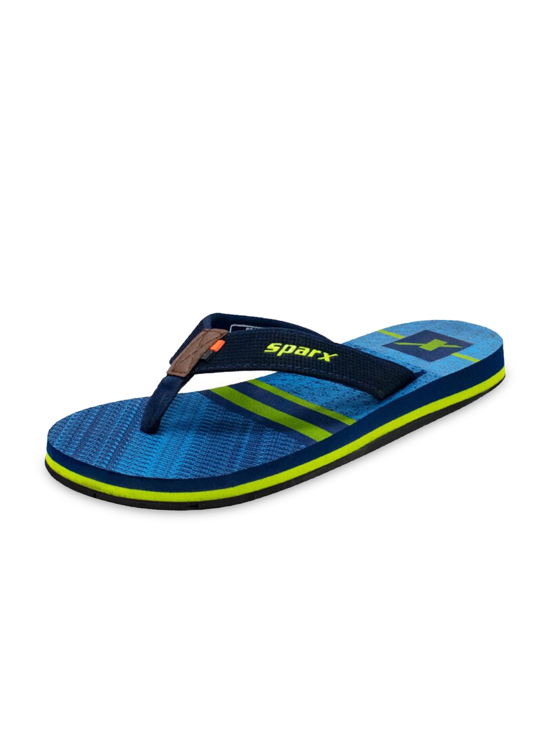 

Sparx Men Printed Fabric Thong Flip-Flops, Navy blue