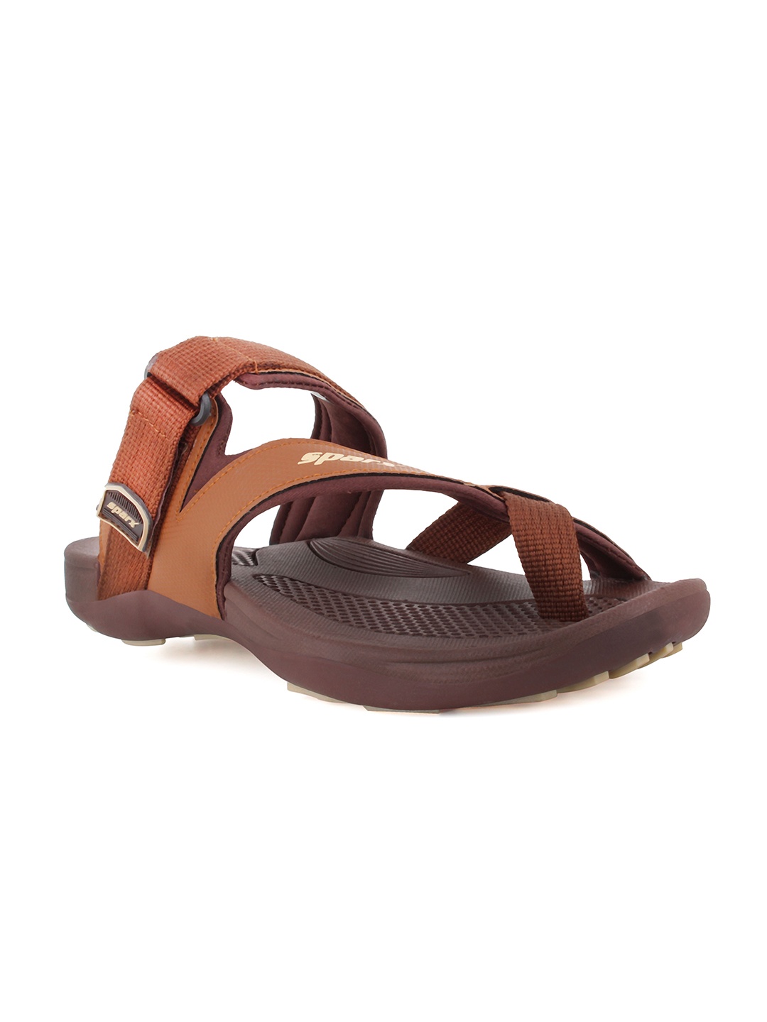 

Sparx Men Textured One Toe Comfort Sandals, Brown