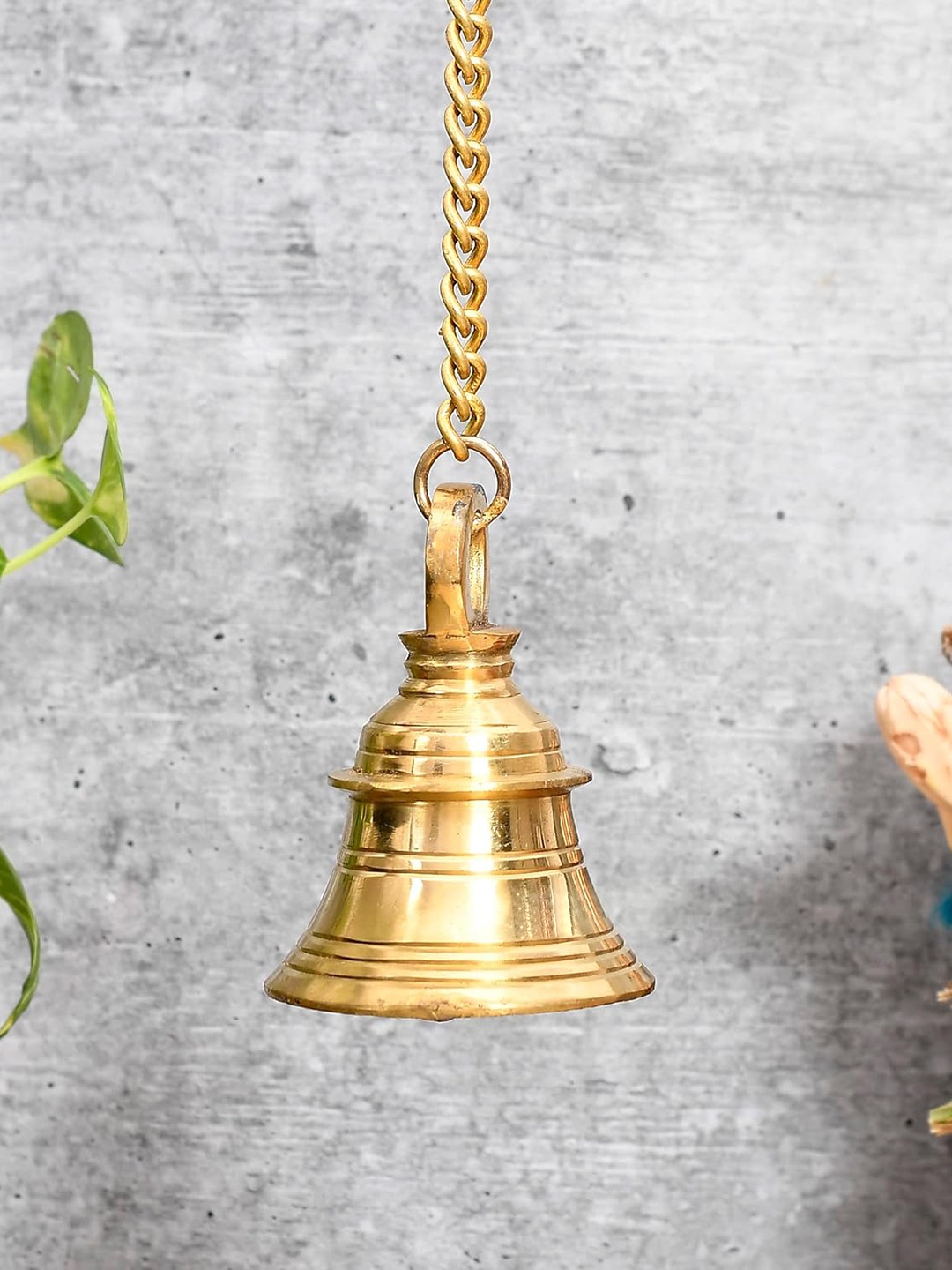 

Ascension Golden Wall Hanging Bells Showpiece, Gold