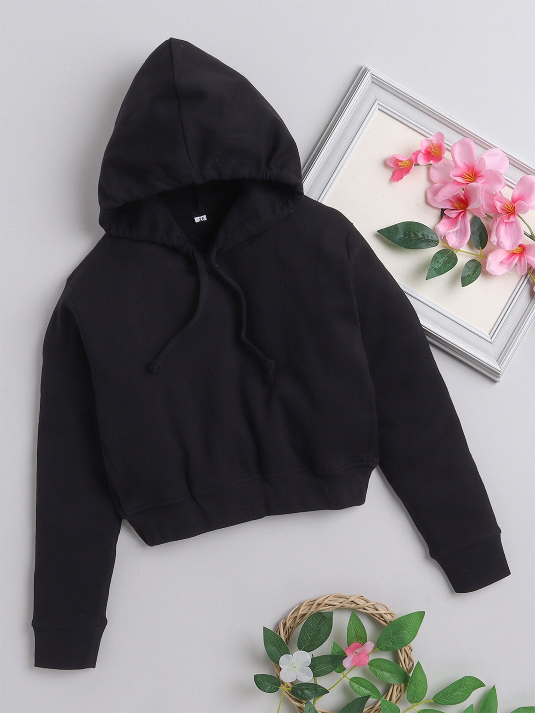 

Lil homies Girls Hooded Pullover, Black