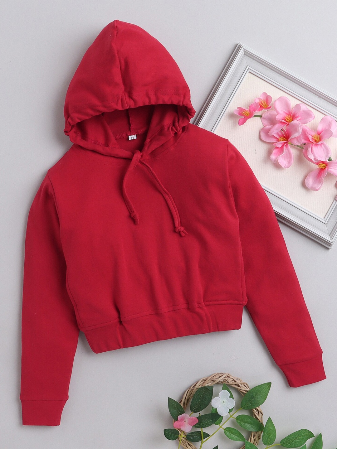 

Lil homies Girls Hooded Pullover, Red
