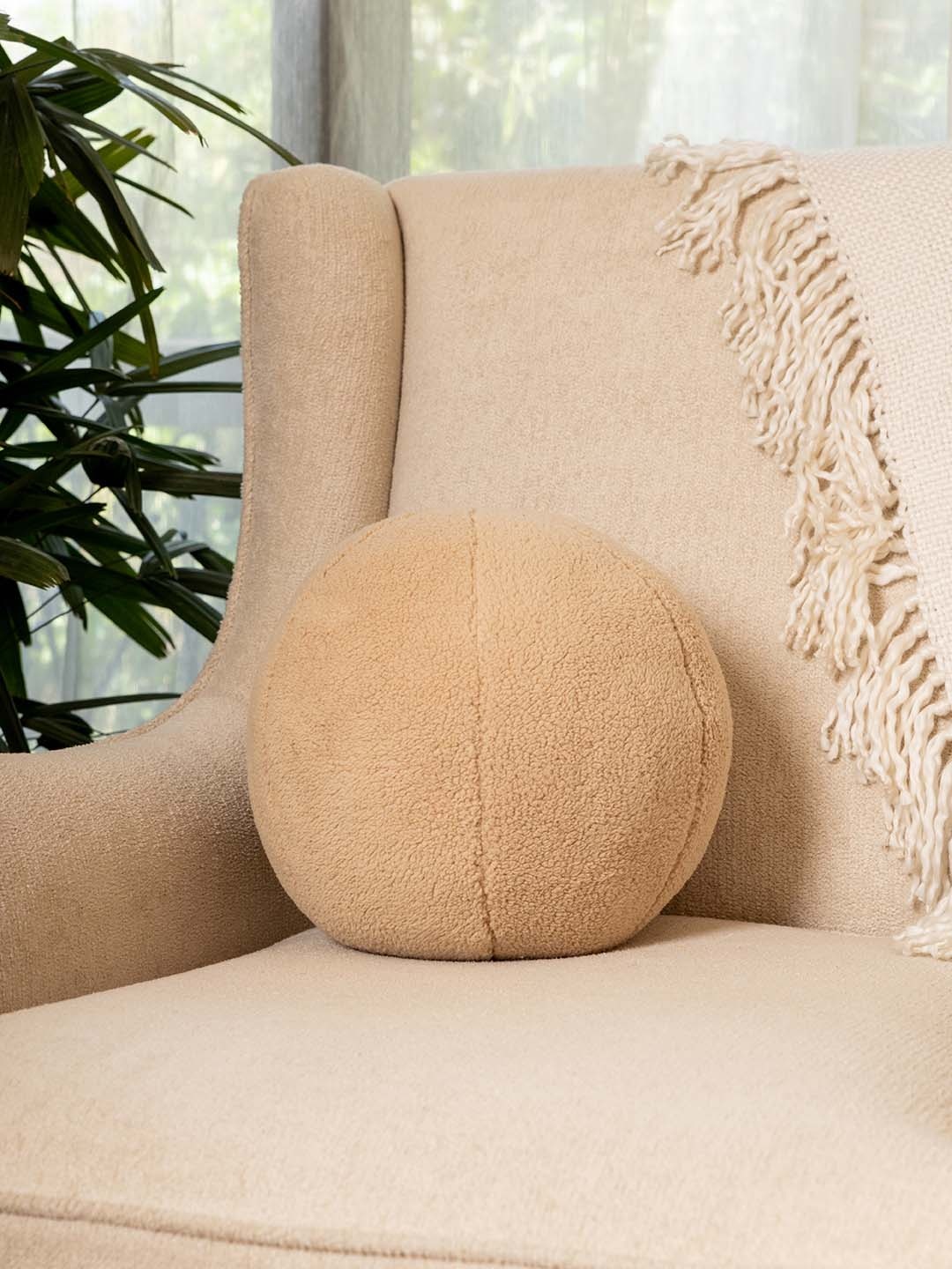 

Eris Home Beige Sphere Pre-Filled Cushion