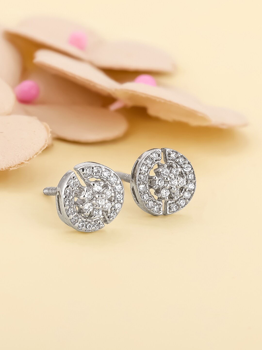 

GIVA Rhodium-Plated 925 Sterling Silver Contemporary Studs Earrings