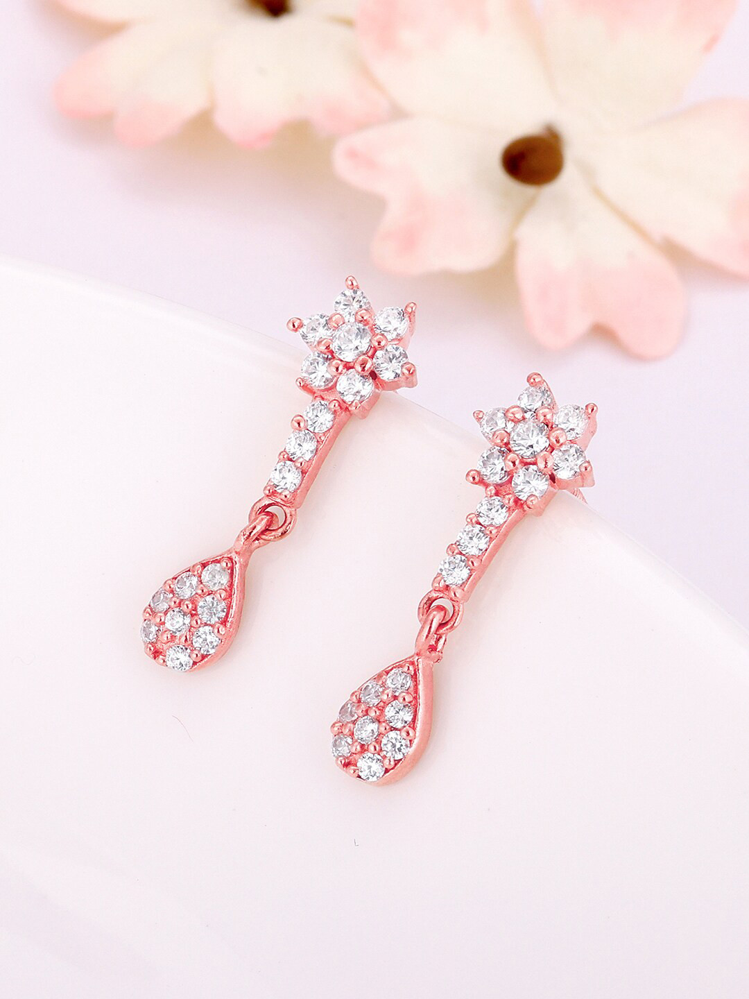 

GIVA Rose Gold-Plated 925 Sterling Silver Contemporary Studs Earrings