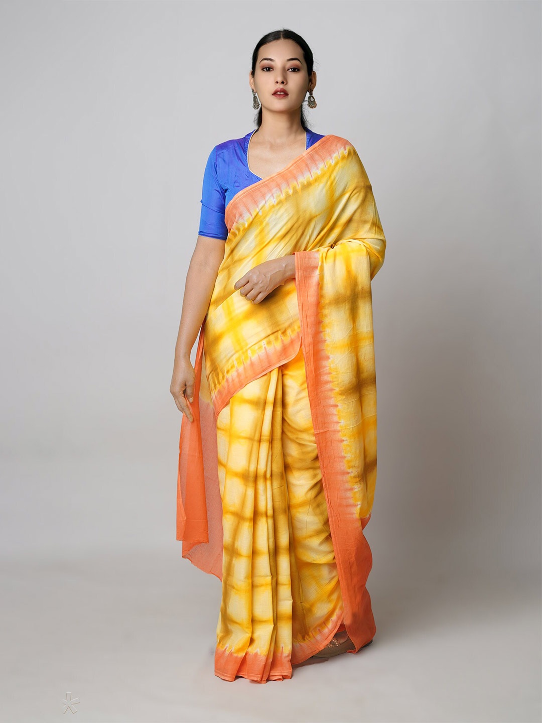 

Unnati Silks Tie and Dye Pure Cotton Saree, Yellow