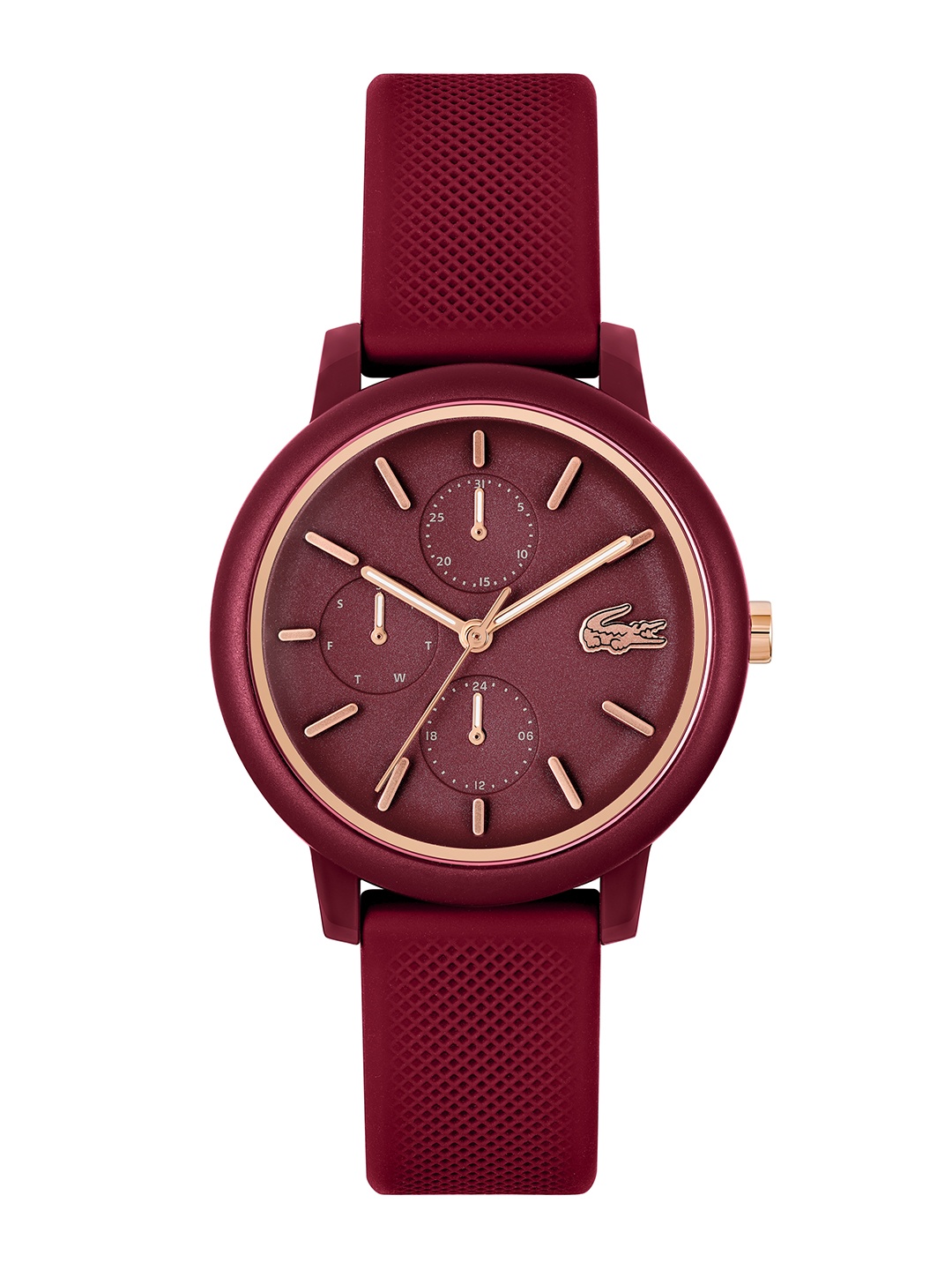 

Lacoste Women Multi Function Analogue Watch 2001328, Burgundy