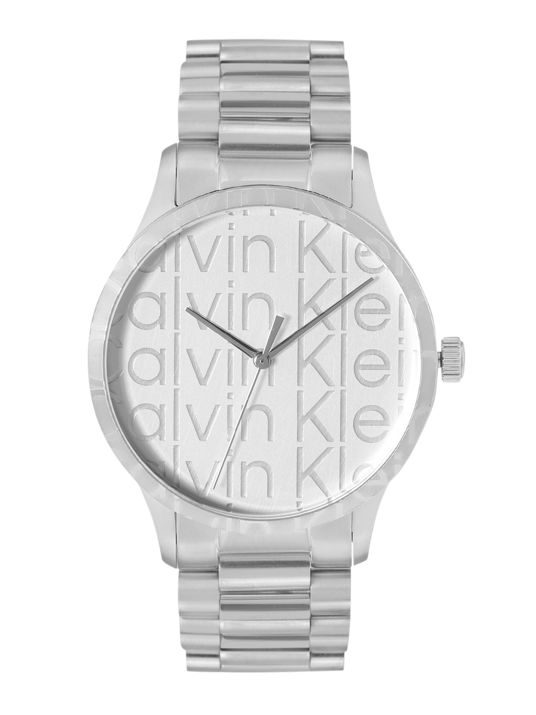 

Calvin Klein Unisex Stainless Steel Bracelet Style Straps Iconic Analogue Watch- 25200342, Silver