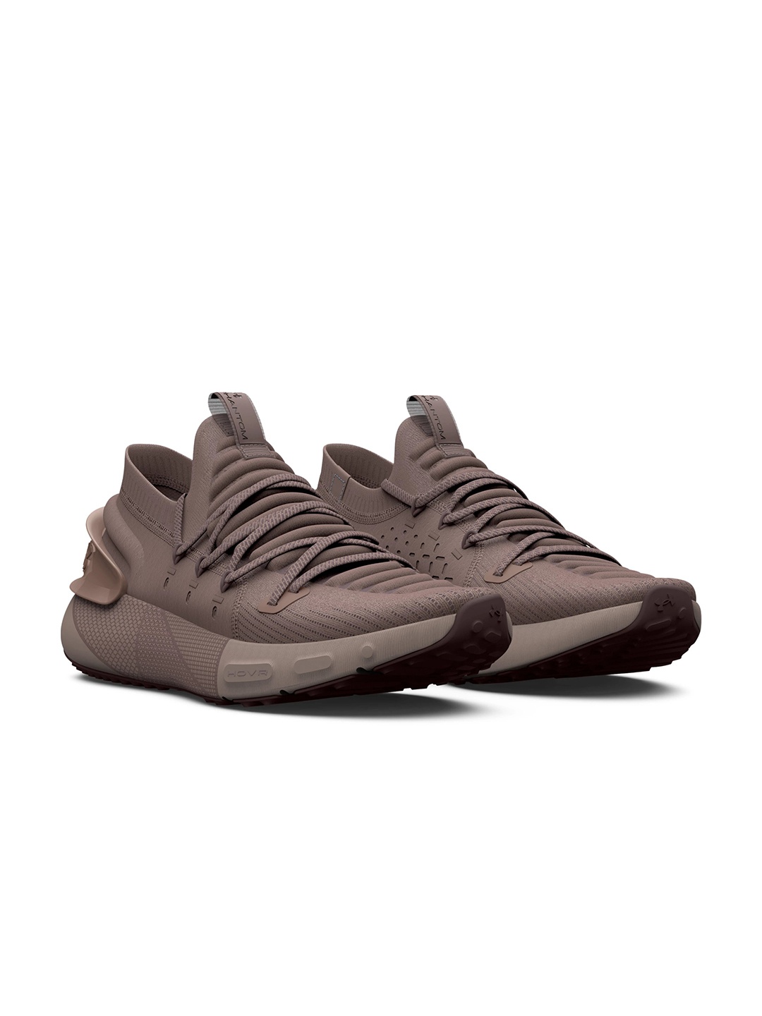 

UNDER ARMOUR Unisex HOVR Phantom 3 Textured Running Sports Shoes, Brown