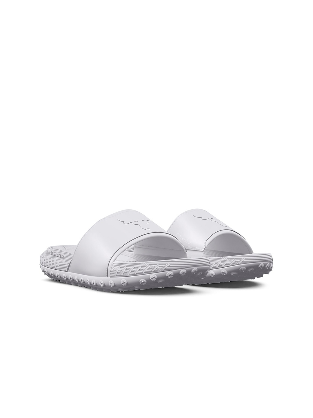 

UNDER ARMOUR Unisex Rock 3 Slides, White