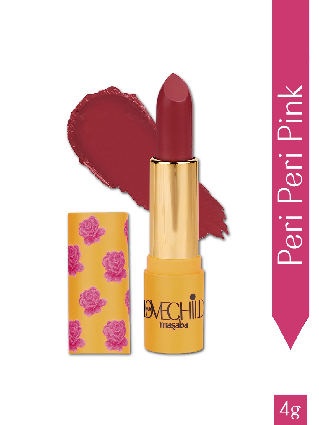 

Lovechild Masaba Rani Core Luxe Matte Lipstick - 4g - Peri Peri Pink