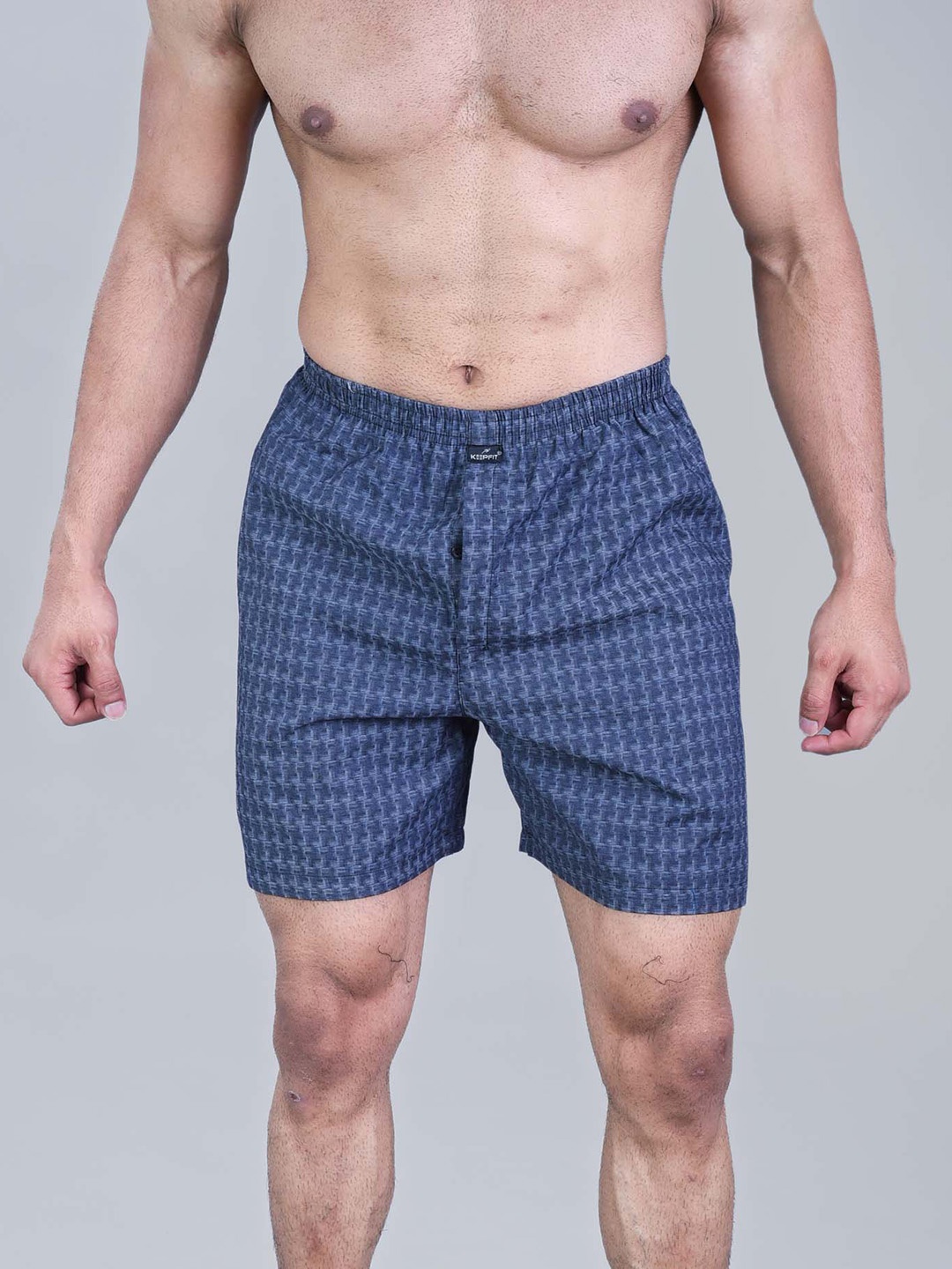 

Keepfit Self-Designed Cotton Boxers, Grey