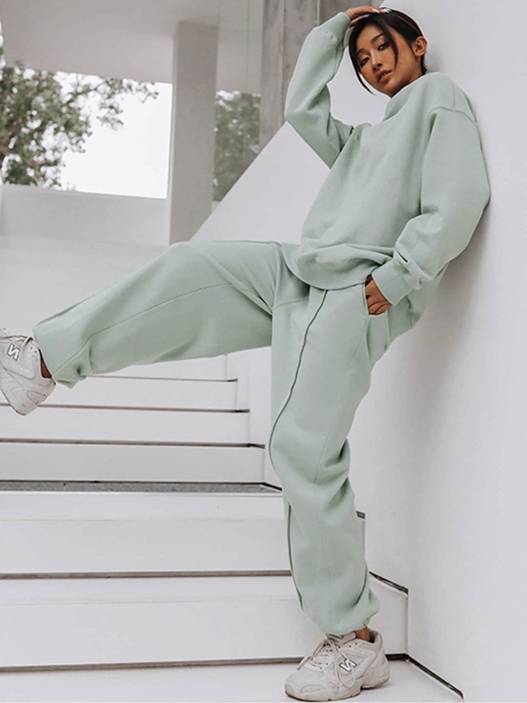 

LULU & SKY Loose-Fit Tracksuit, Green