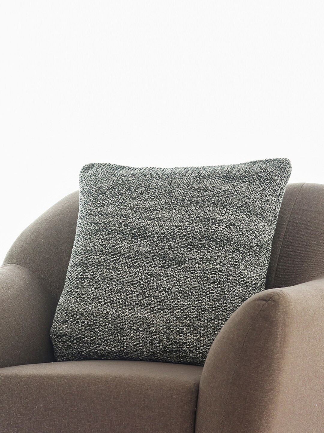 

Pluchi Grey Abstract Pure Cotton Square Cushion Cover