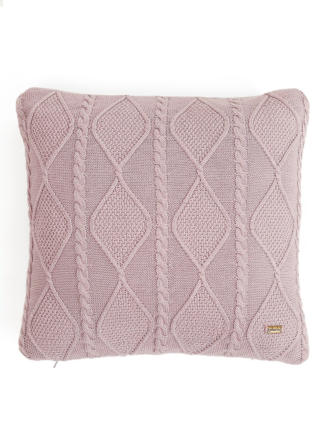 

Pluchi Pink Embroidered Cotton Square Cushion Covers