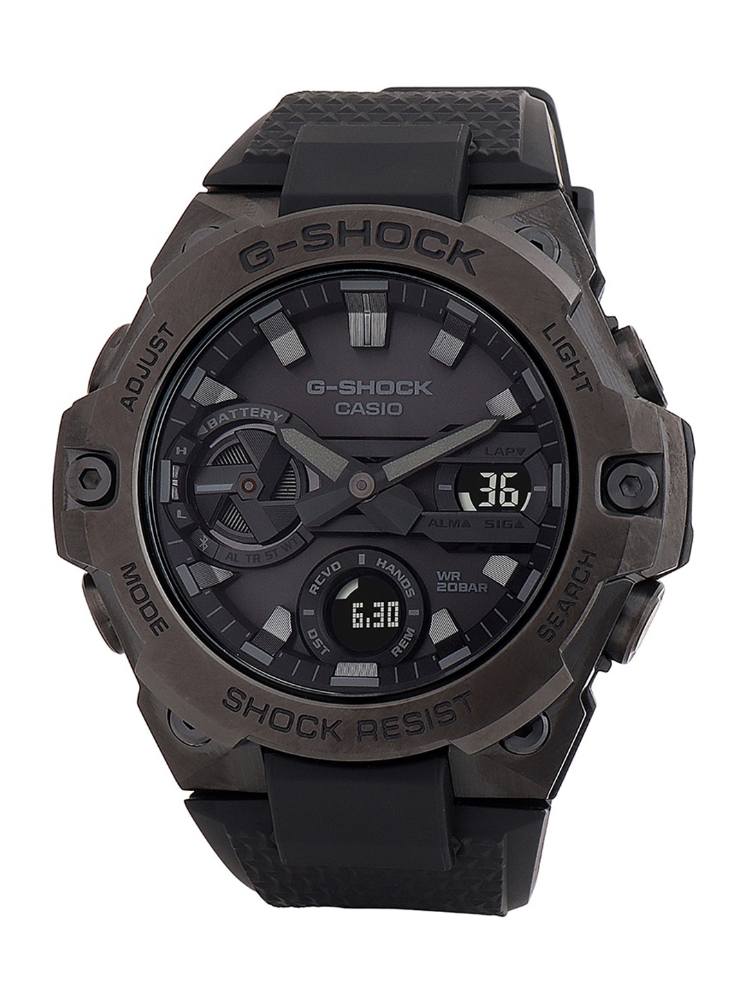 

CASIO Men G-Shock GST-B400BB-1ADR Black Ana-Digi Dial Black Resin Strap Watch G1417