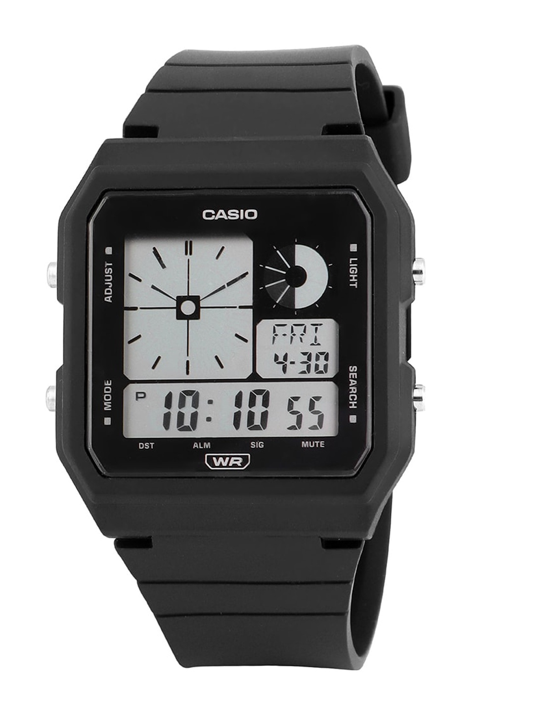 

CASIO Unisex Water Resistance Analogue & Digital Chronograph Watch D311, Grey