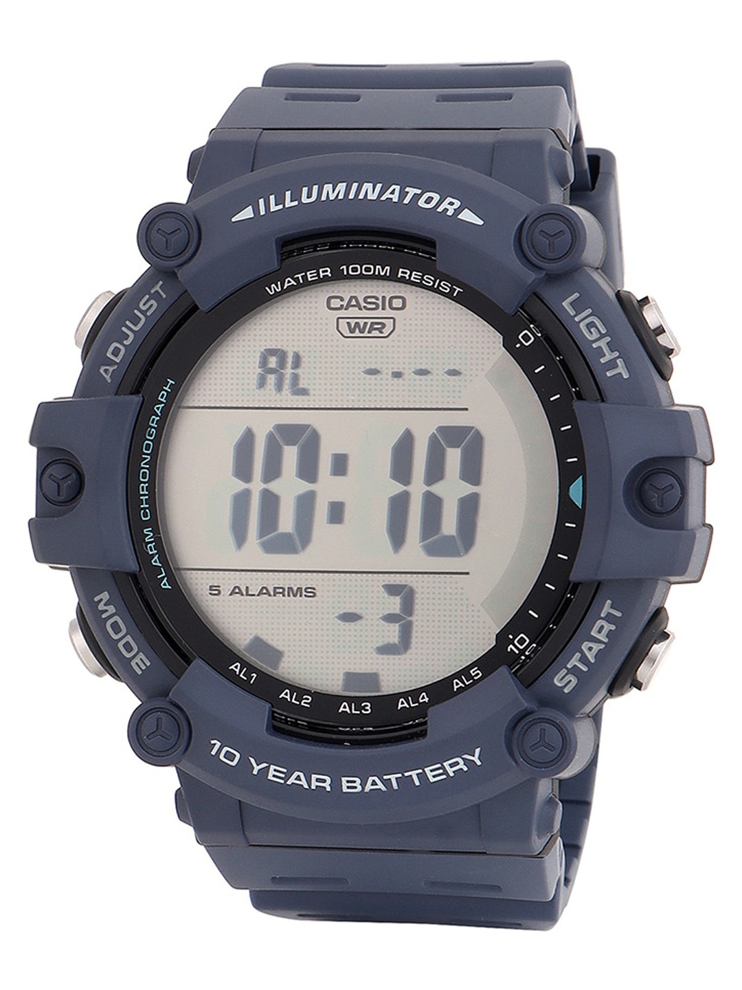 

CASIO Men Rubber Straps Digital Watch D319, Navy blue