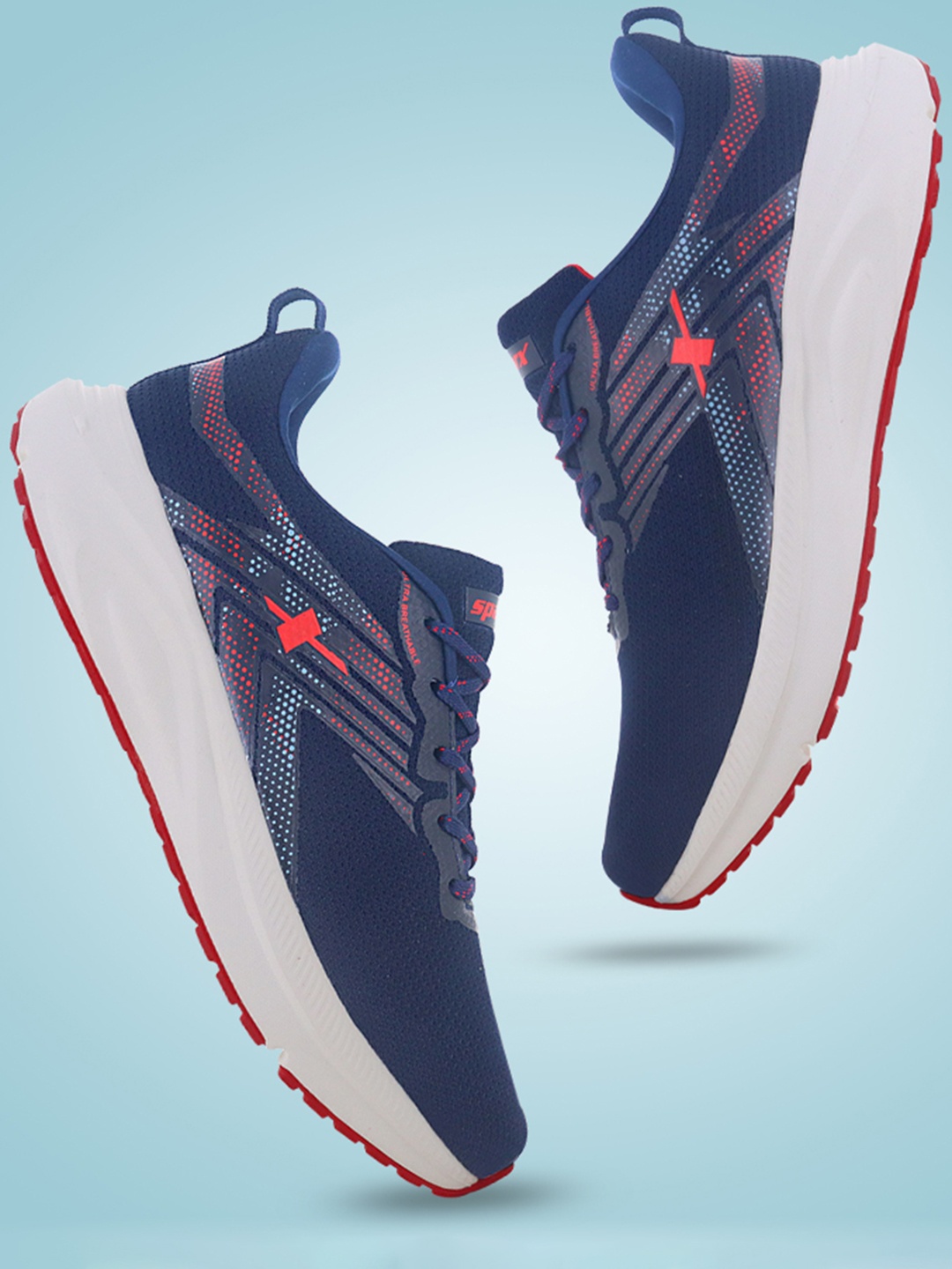 

Sparx Men Mesh Running Shoes, Navy blue
