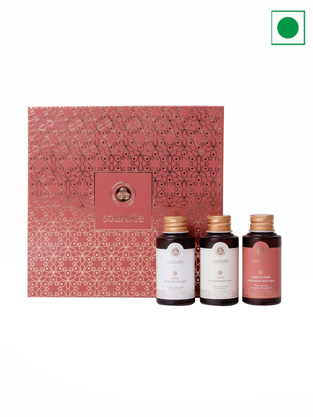 

SoulTree Pushp Vanam Floral Essentials Body Wash Collection Gift Box - 90ml, White