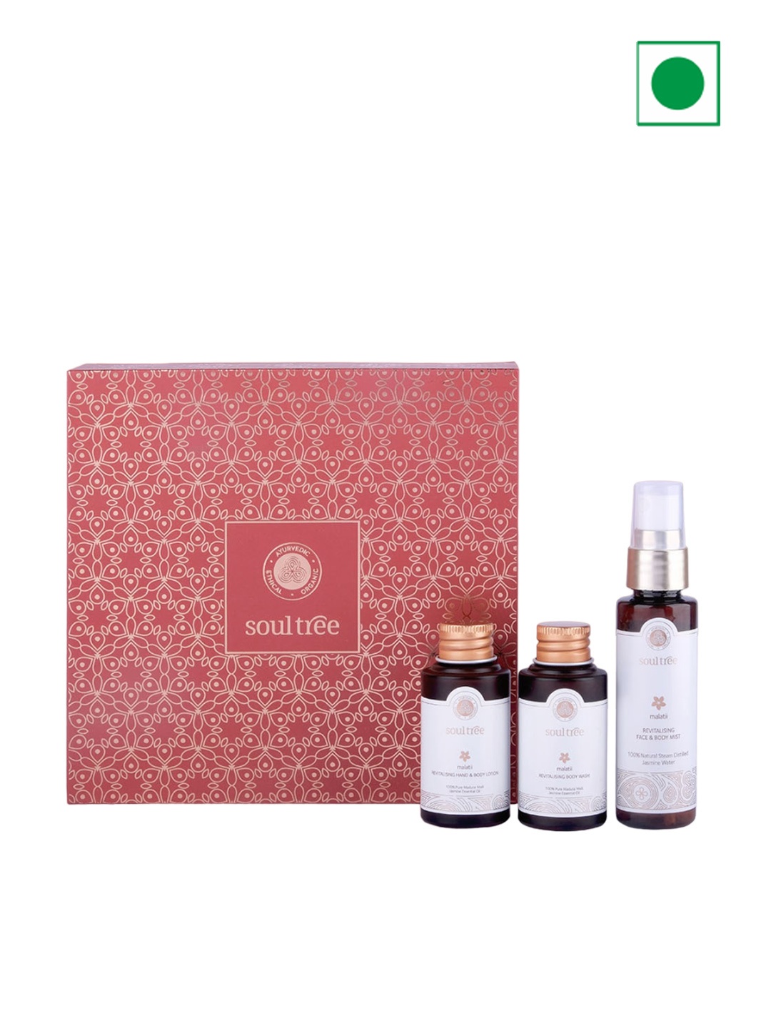 

SoulTree Malatii Jasmine Essentials Revitalising Body Care Mini Box - 110ml, White