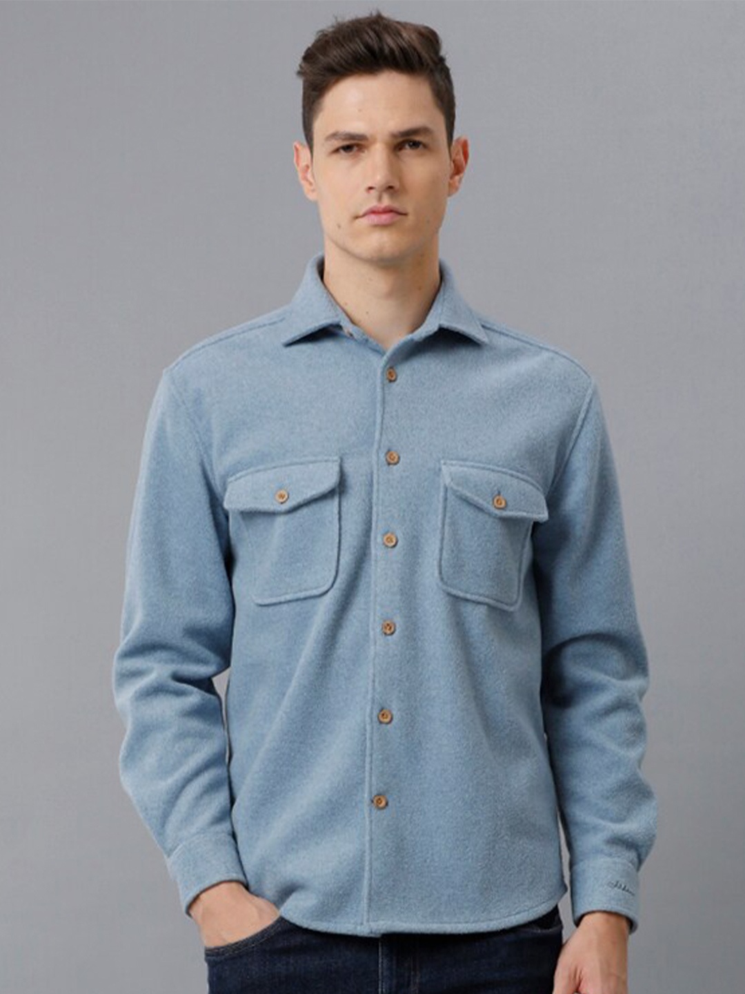 

Aldeno Comfort Flannel Opaque Casual Shirt, Blue