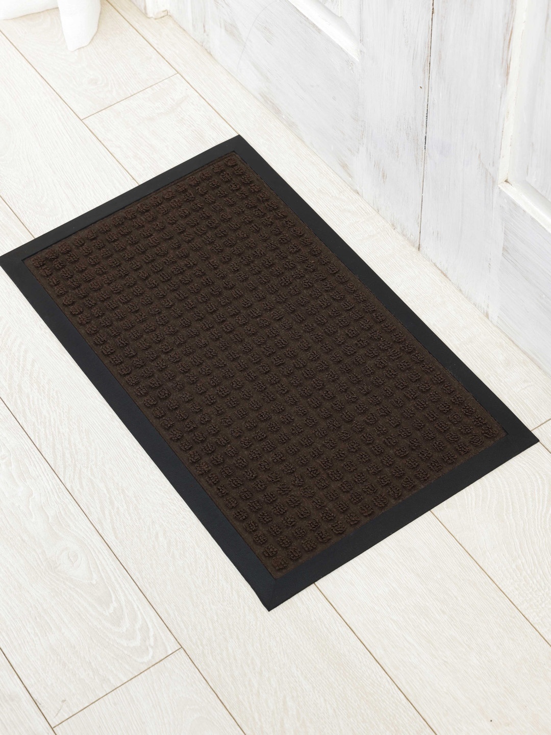

Ariana Brown Self Design Anti-Skid Doormat