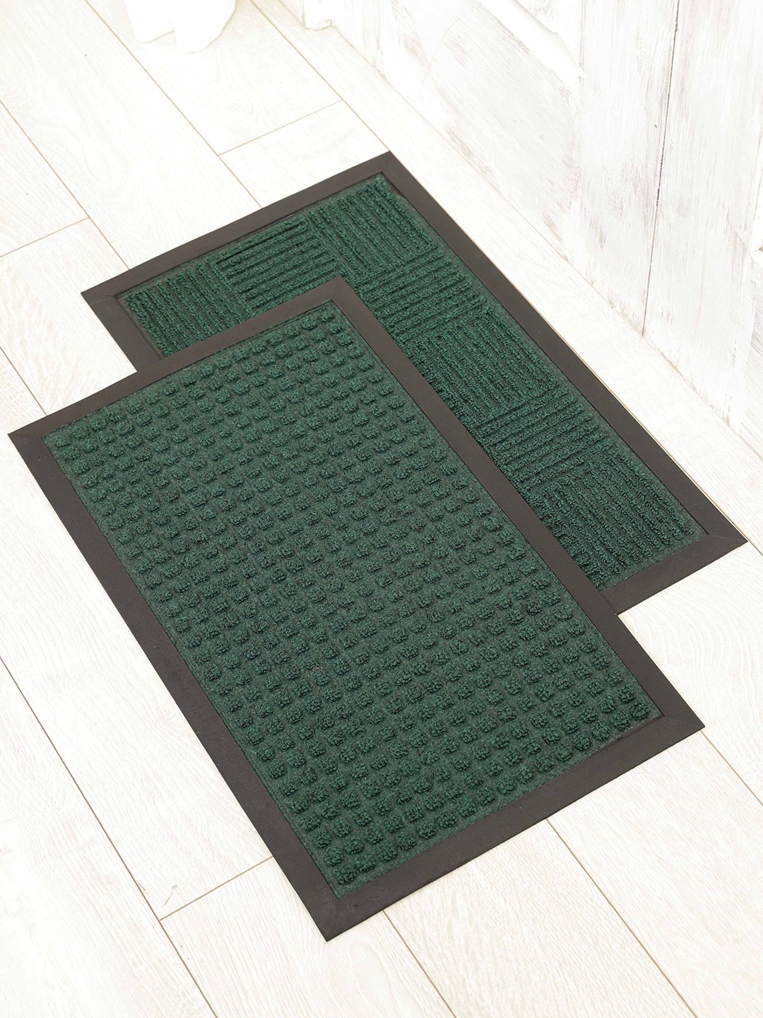 

Ariana Green 2 Pieces Textured Anti-Skid Polypropylene Rectangular Doormats