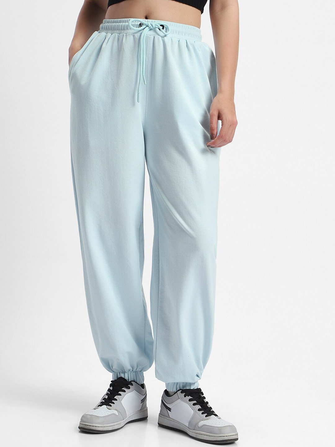 

Bewakoof Air 1.0 Women Oversized Joggers, Blue