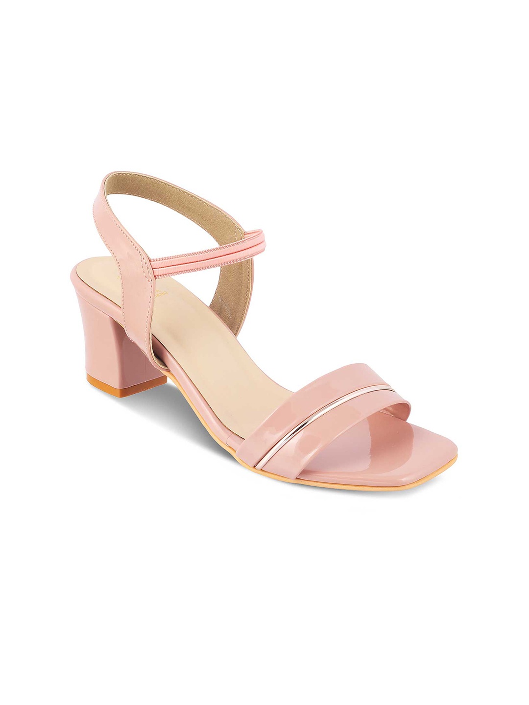 

Tresmode RACHEL Open Toe Block Heels With Backstrap, Pink