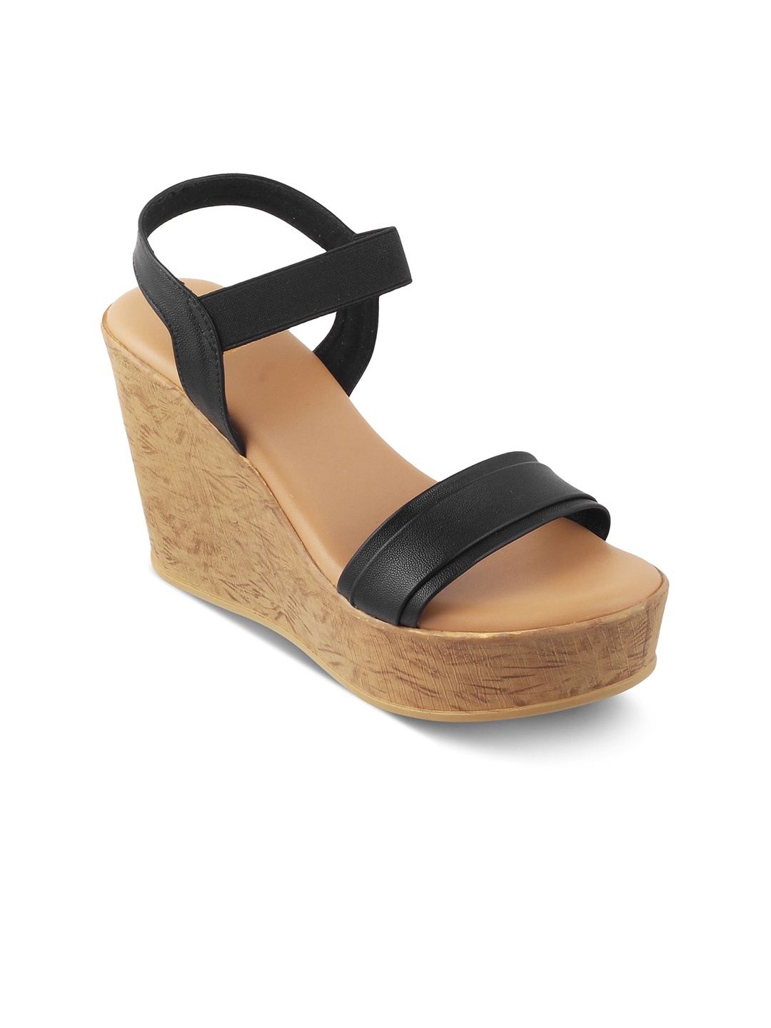 

Tresmode Parigi Open Toe Wedge Heels, Black