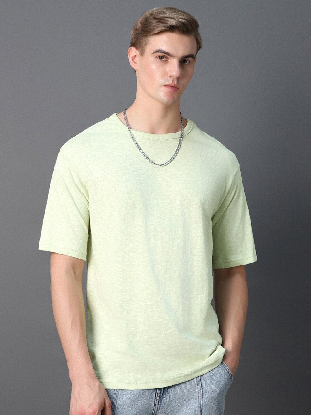 

Bewakoof Air 1.0 Oversized T-shirt, Green